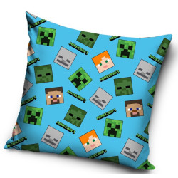 POSZEWKA NA PODUSZKĘ 40x40 MINECRAFT 724 dziecięca welwet STEVE
